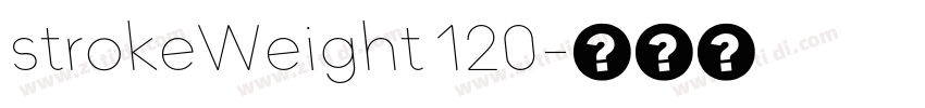 strokeWeight 120字体转换